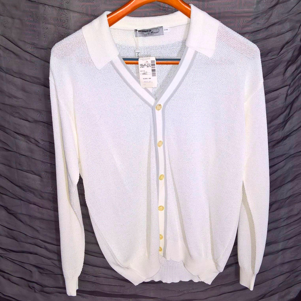 Vintage - Mondo NWT Sheer Collared Pullover